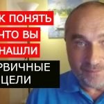 КАК ПОНЯТЬ, ЧТО ВЫ ОБНАРУЖИЛИ СВОИ ПЕРВИЧНЫЕ ЦЕЛИ